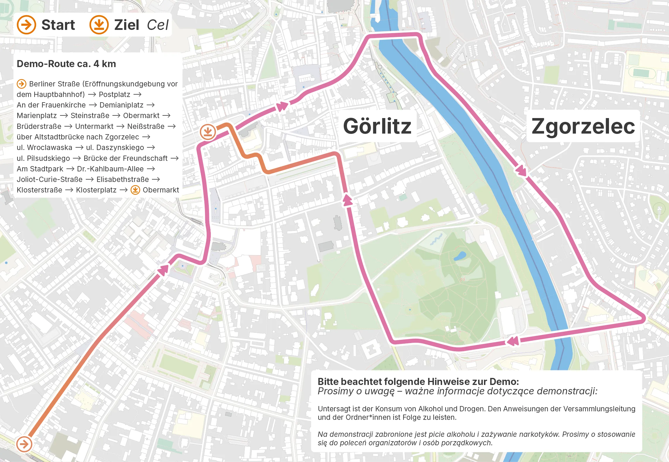 CSD Demo Aufzug Karte